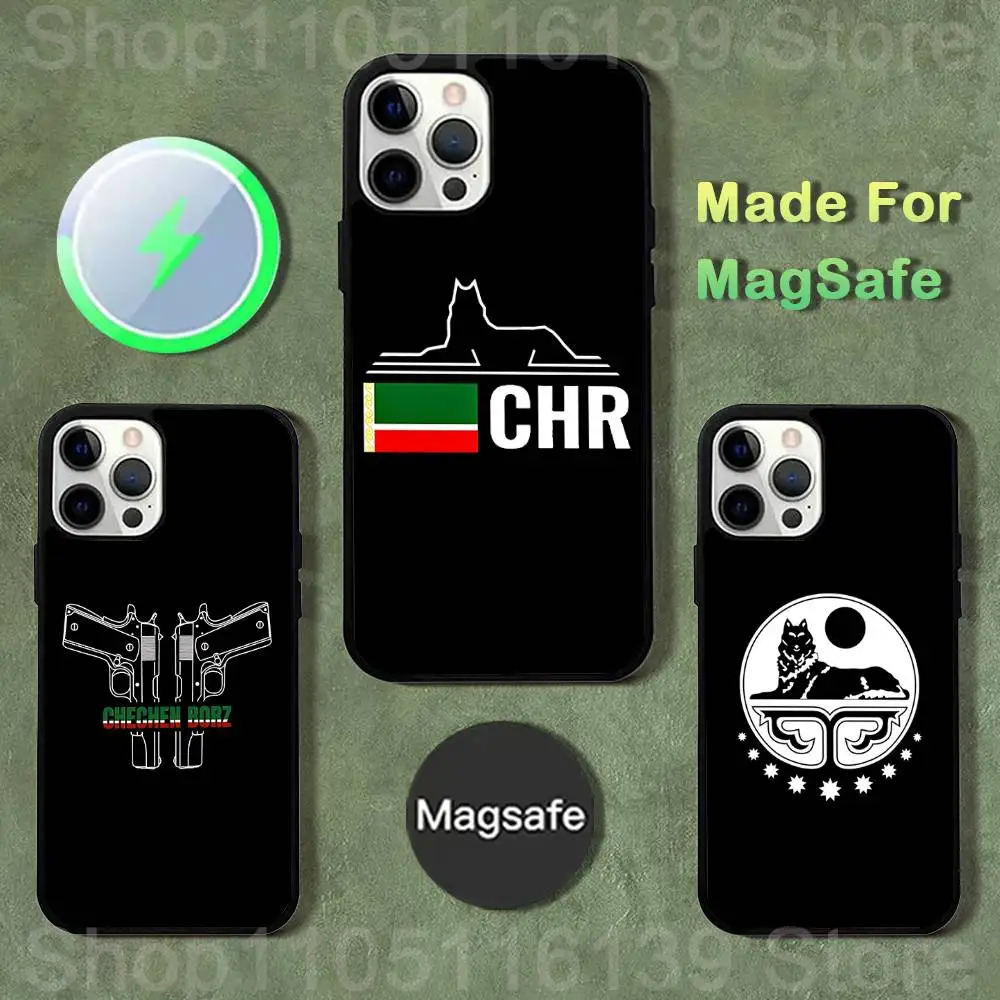 

Chechen Coat Of Arms Phone Case For iPhone 17,16,15,14,13,12,11,Pro,Max,Plus,Mini,SE4,E Magnetic Magsafe Wireless Charging