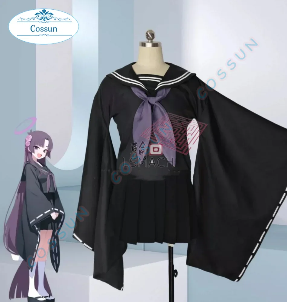 

Синий архивный край, черная обычная одежда, карнавальный костюм, костюм для игры в стиле аниме, вечерние униформа, одежда для ролевых игр на Хэллоуин