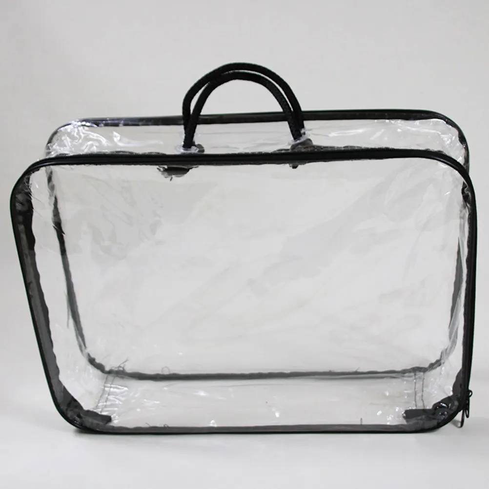 

2 Pcs Storage Bag Quilt Garment Duffle Clear Bags Book Bedding Moving Packing Large