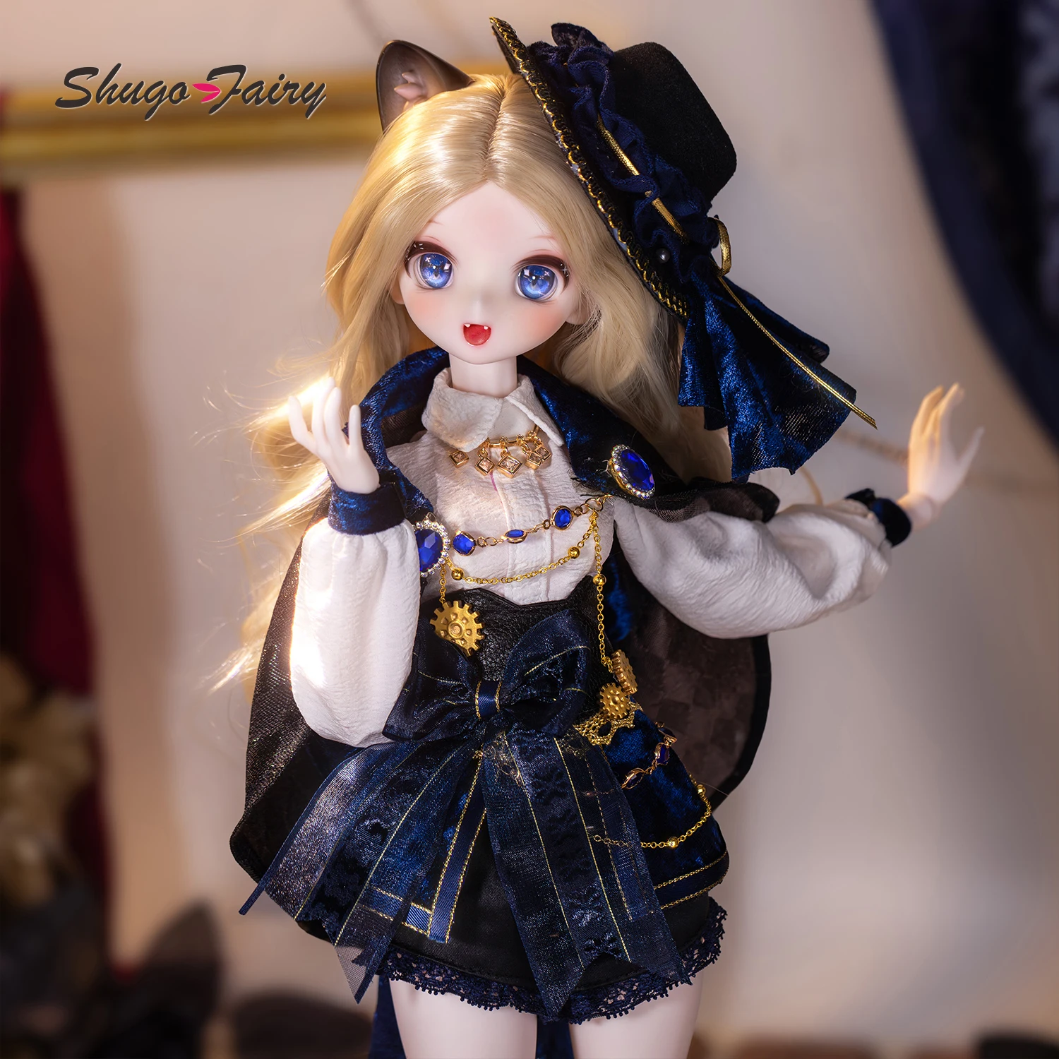 ShugaFairy Xingxing C D BJD Doll 1/4 Resin Fullset Handcrafted Vintage Noble Cat Thief Gem Decor Outfit Ball Jointed Doll - view 2