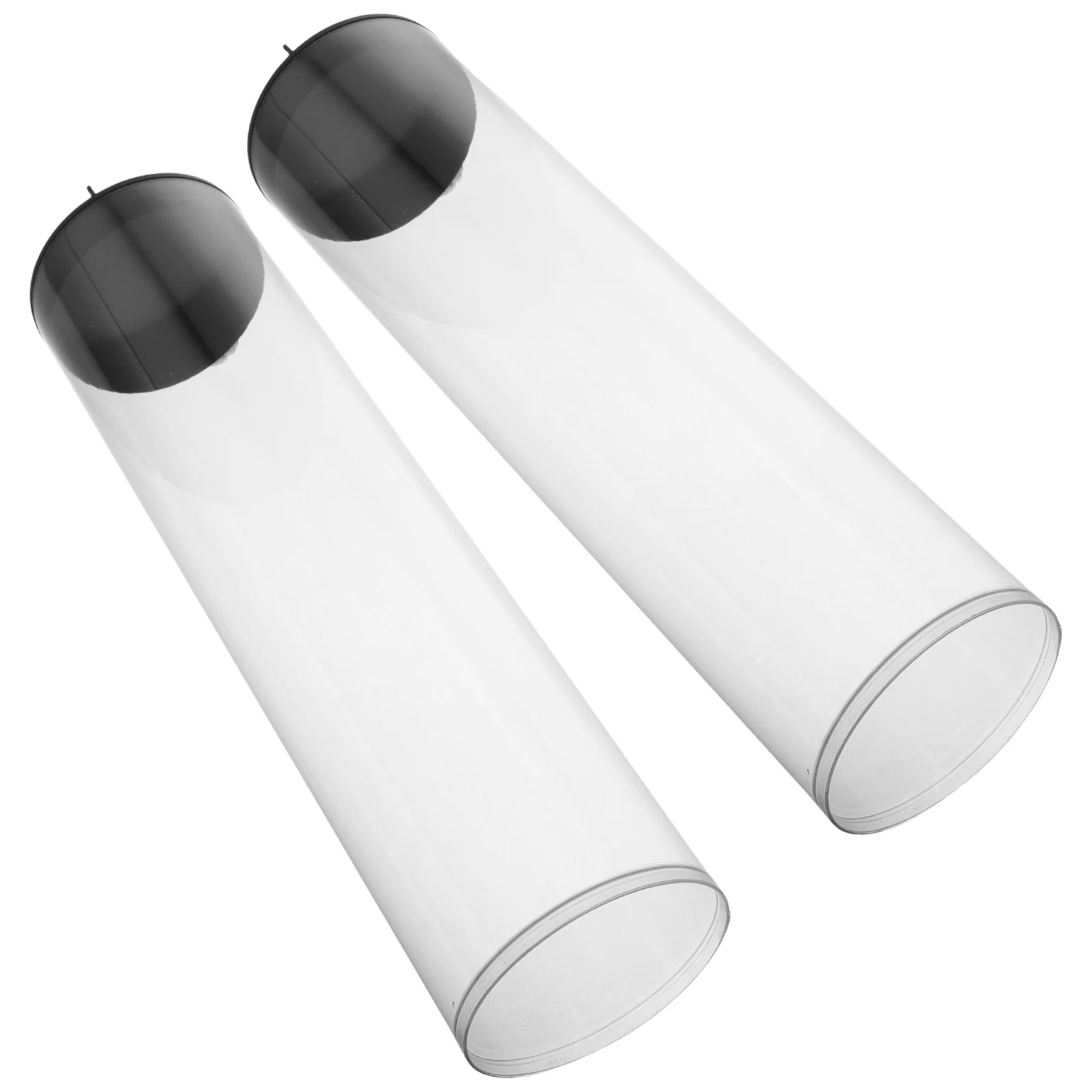 

2Pcs Cylindrical Storage Box Clear Plastic Pickleball Tennis Ball Display Organizer Portable Container Home Competition