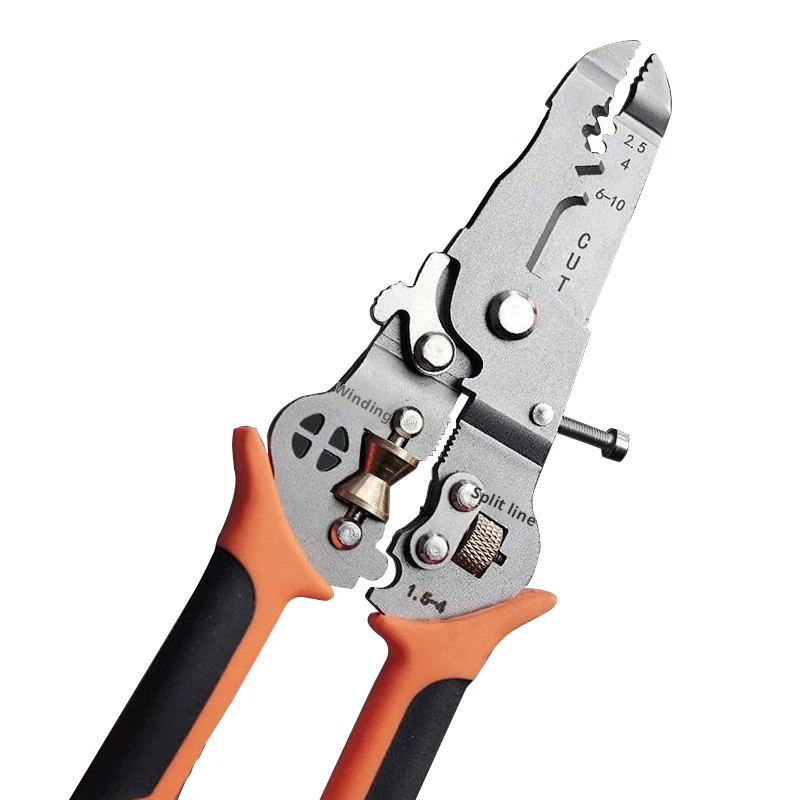 hit product10-in-1 Universal Heavy-duty Wire Stripping Pliers Suitable for Breaking, Stripping, Wrapping, Cutting, and Clamping