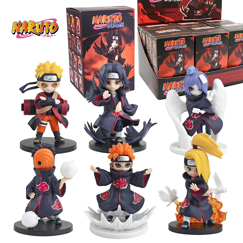 Anime Naruto Shippuden Akatsuki Arc Series: Caixa Misteriosa de Brinquedos Colecionáveis com Figuras de Ação Surpresa - Edição Limitada