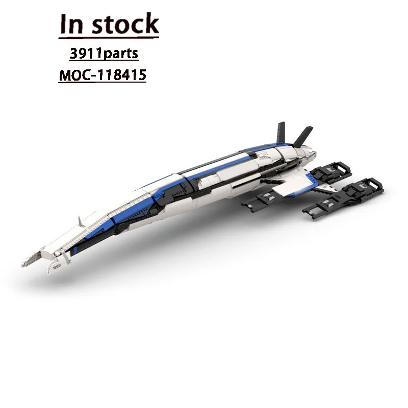 MOC-118415 Weltraum-Raumschiff, Schlachtschiff, Bausteinmodell, 3911, Teile, Jungen- und Kindergeburtstag, Weihnachten, Spielzeug, Geschenk