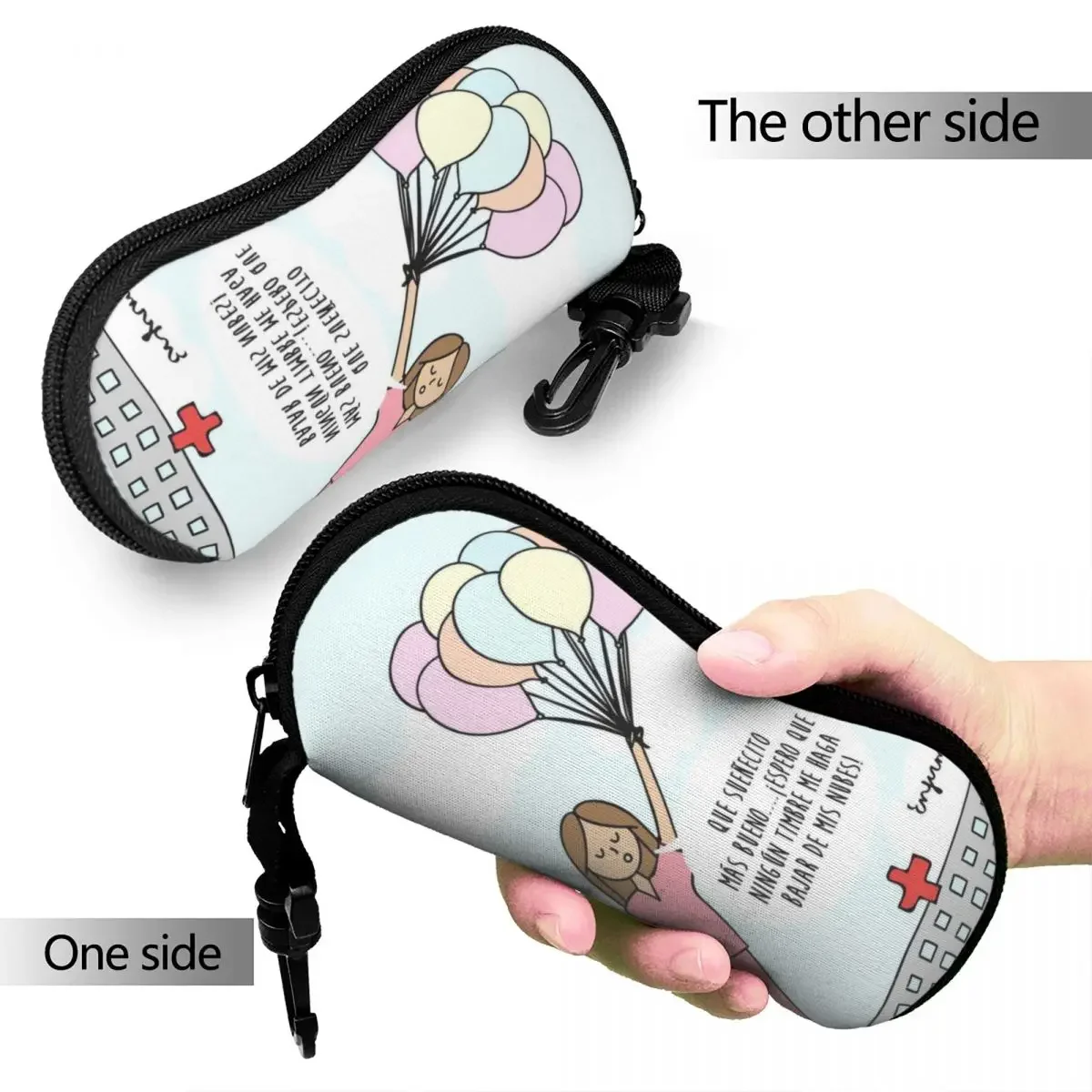 Enfermera En Apuros Doctor Nurse Glasses Case Printing Zipper Glasses Protector Ins Eyeglasses Box