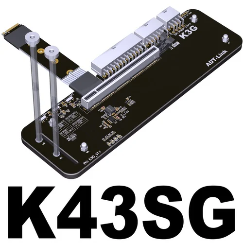 グラフィックボード・グラボ・ビデオカード ADT-Link K43SG M.2 to PCIe 4.0 x4 egpu ADT R43SG / R43SG 4.0 / K43SG 4.0 eGPU Best External Graphics Card