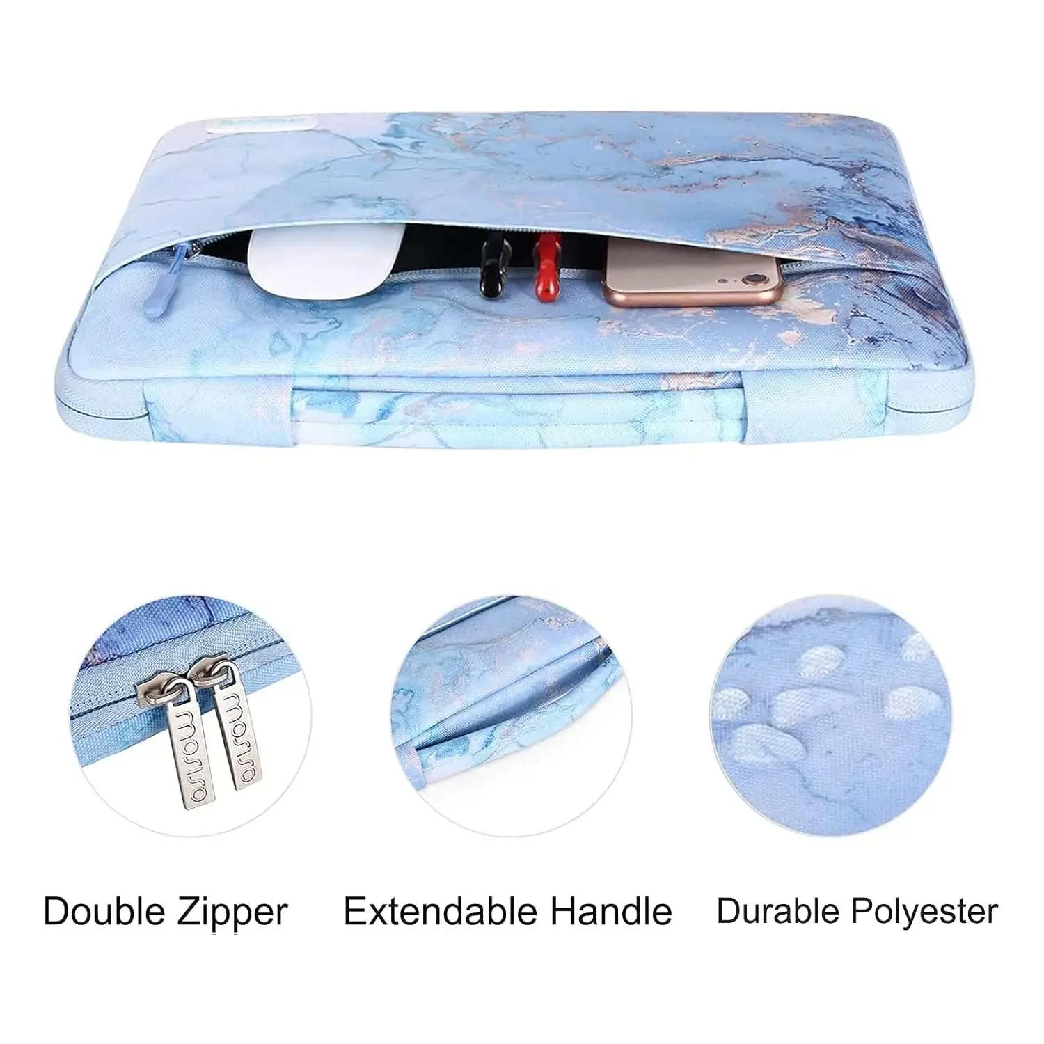 حافظة كمبيوتر محمول واقية MOSISO 360 متوافقة مع MacBook Air/Pro مقاس 13-13.3 بوصة لجهاز MacBook Pro مقاس 14 بوصة