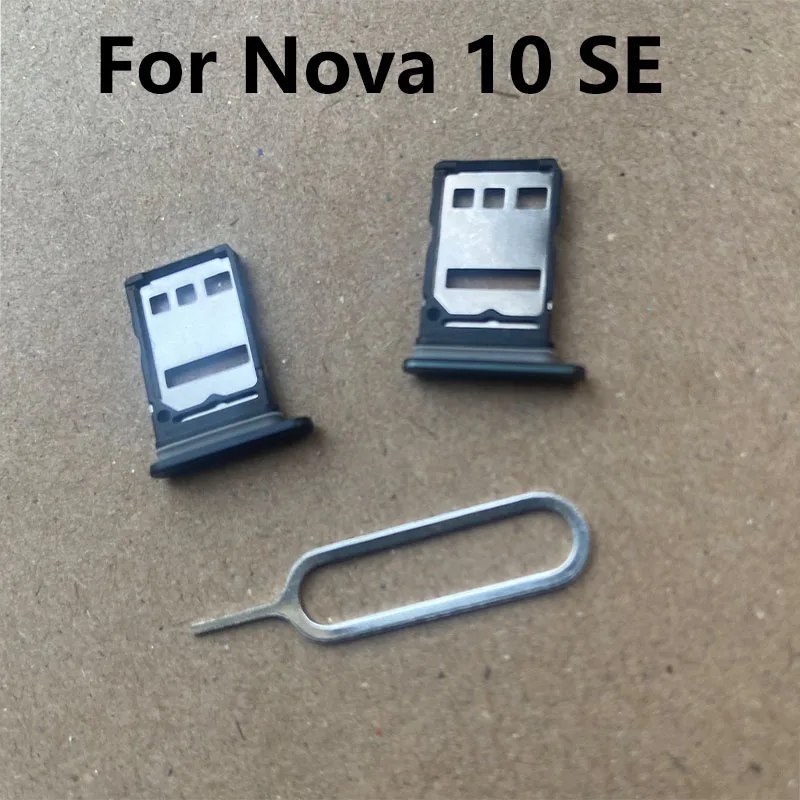 New Sim Card Tray For Huawei Nova 10 SE 10SE Slot Holder Socket Adapter Connector Repair Parts Replacement