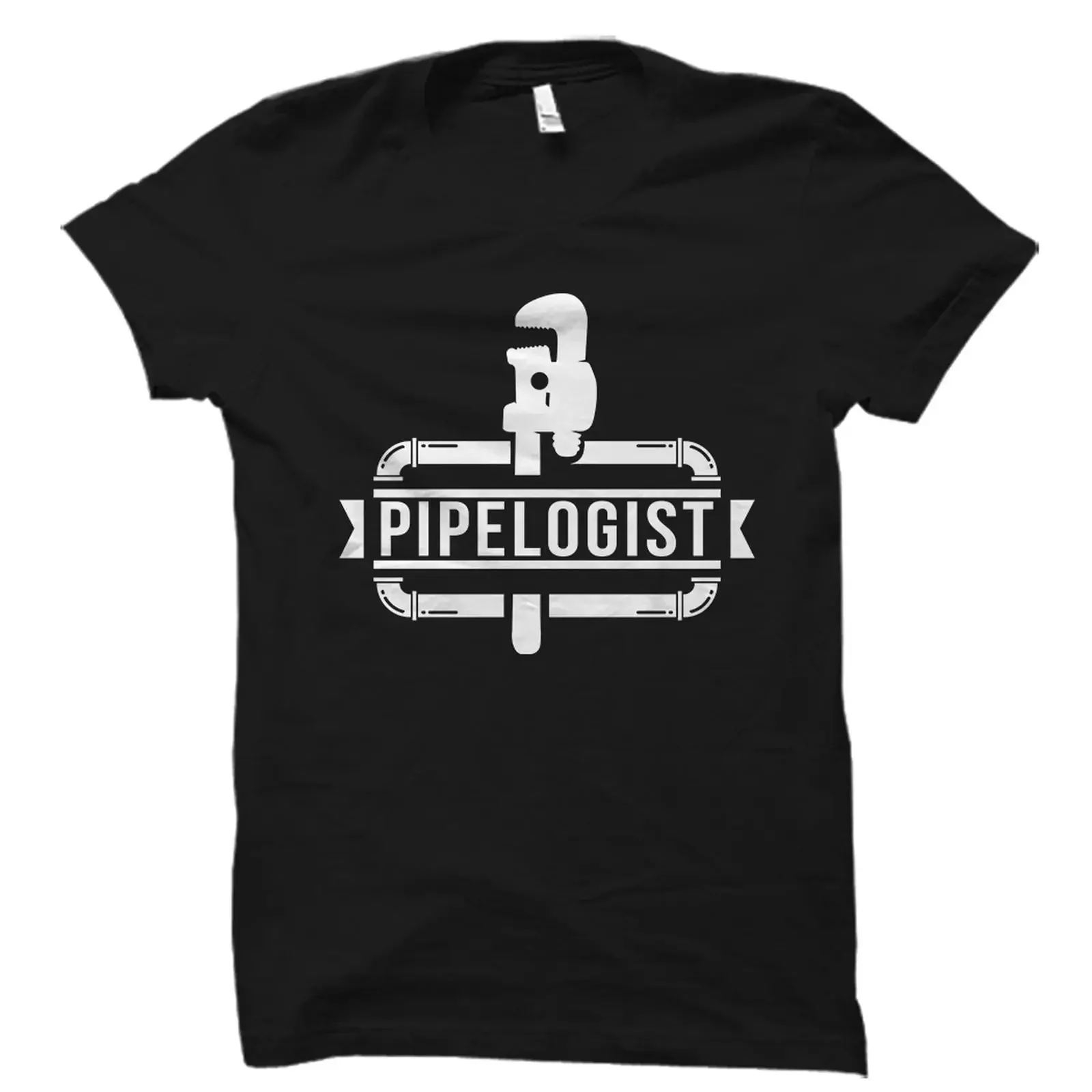 Pipelogist Funny Plumber T Shirt Handyman Steamfitter Pipe Wrench for Plumbing Workers OS2479 vintage Washed Stylish Stretched