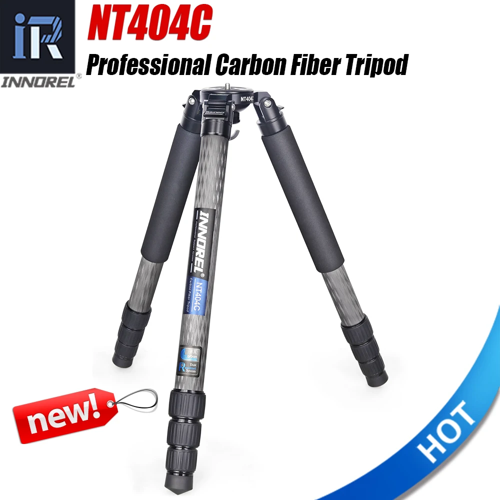 

INNOREL NT404C Professional Heavy Carbon Fiber Camera Tripod Super Stable Top Bird Watching Bracket 40mm Max Tube 30kg Max Load