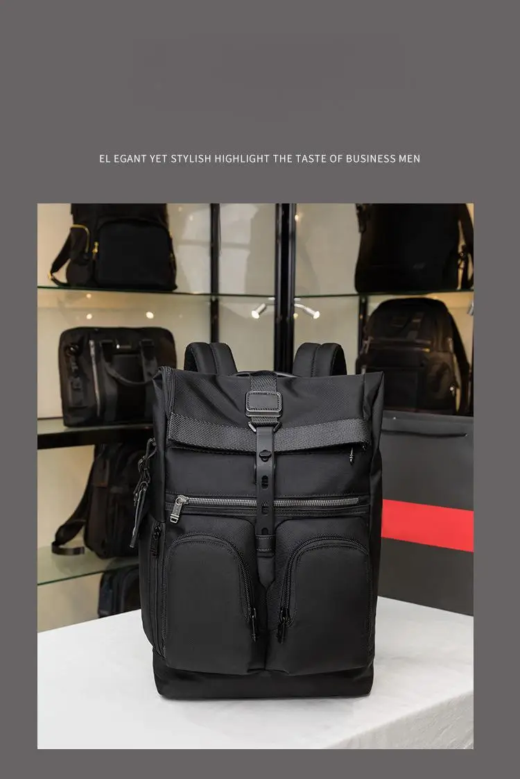 Ballistic Nylon Backpack for Men BRAVO Series Casual Business Travel Laptop Backpack