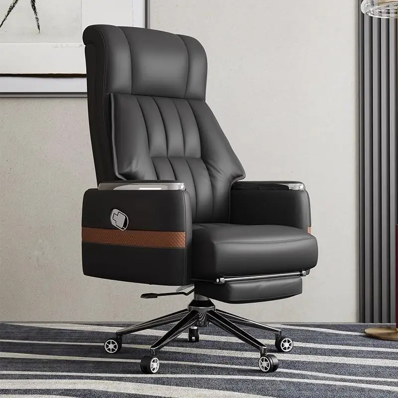 Boss Chair Office Chair Recumbable Computer Chair Business Leather Light Luxury Simple Modern