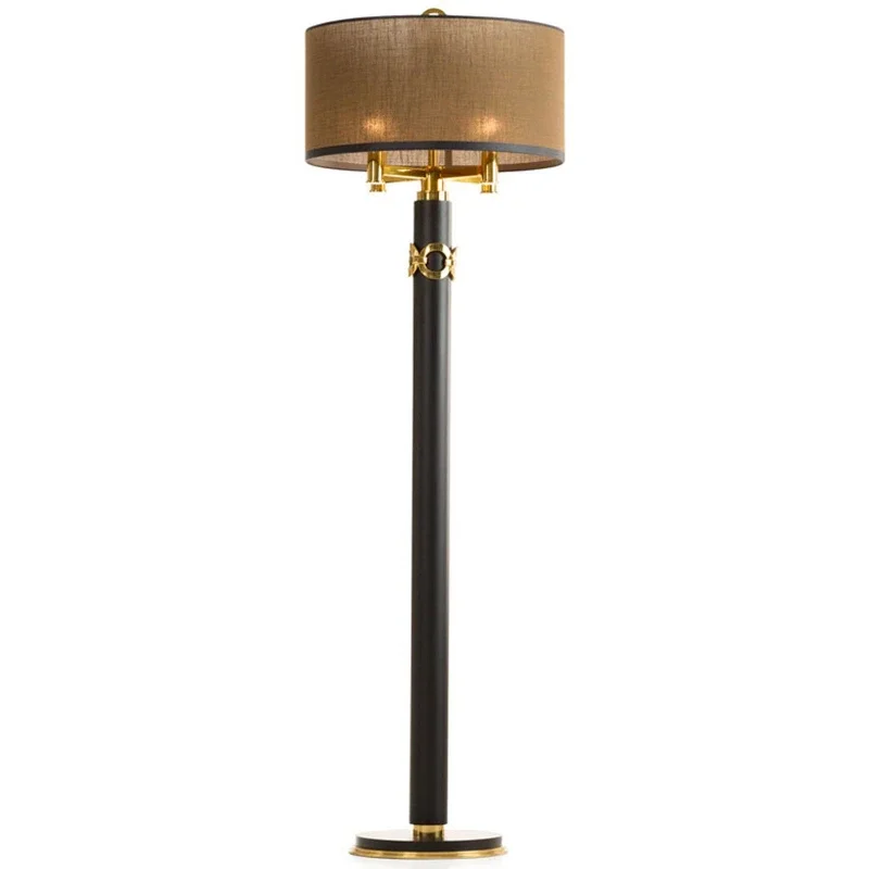 

High-End Engraving Modern Simplicity with American Style Living Room Sofa Floor Lamp