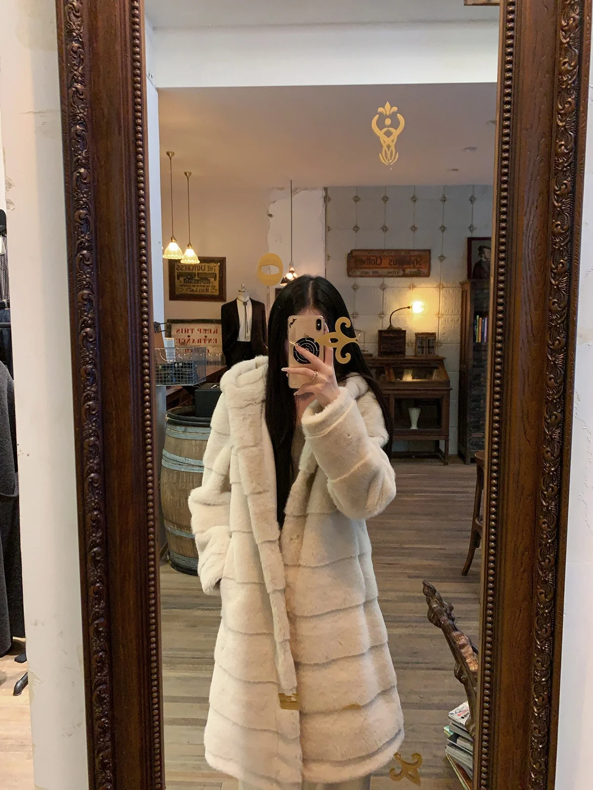 

Elovey Huangliang Женский тюнет средней длины, зимнее тепло, экологически чистый мех, хорошая одежда, качественная верхняя одежда