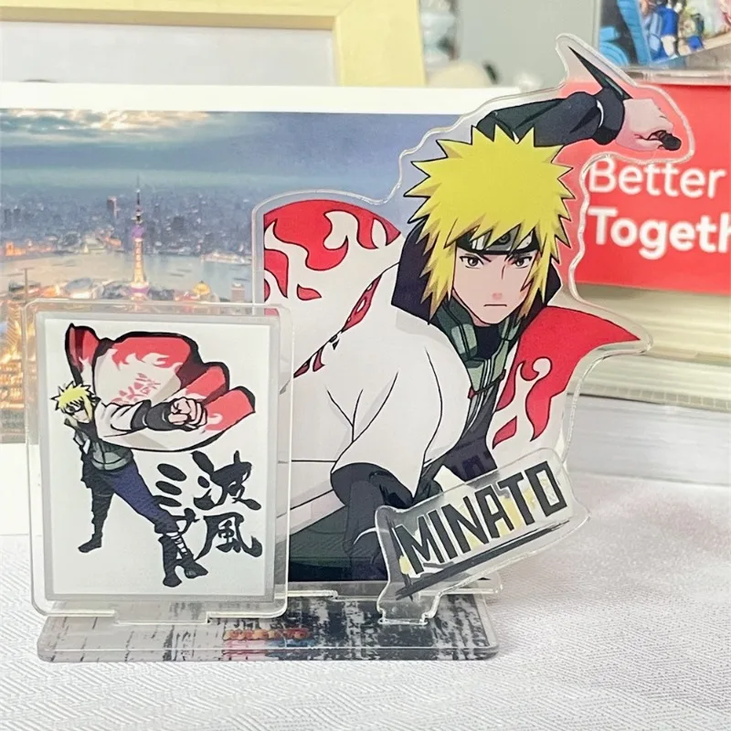 Naruto Uzumaki Naruto Acryl Plaque Anime Actiefiguren Cartoon Speelgoed Gepersonaliseerde Paar Ornament Decoratie Kid Kerstcadeau