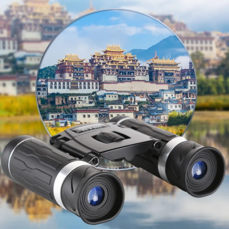 Outdoor Camping Sports 500X25 Portable High-definition Zoom 5000M/50000M Binoculars Folding Long-distance Visual Hunting