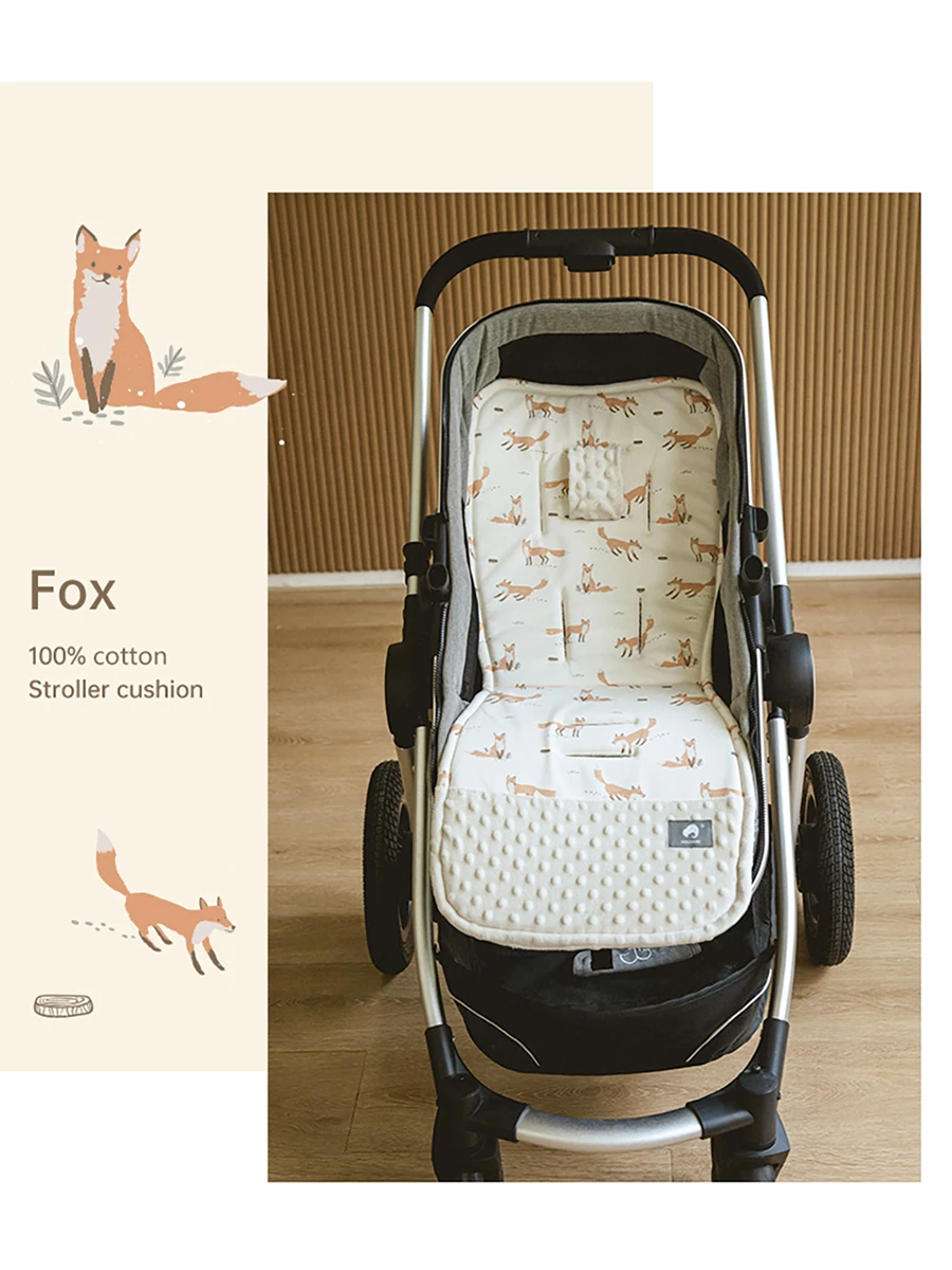 Pushchair Cushion With Double-Sided Design With Spinal Protection Function To Enhance Comfort Suitable For All Pushchairs