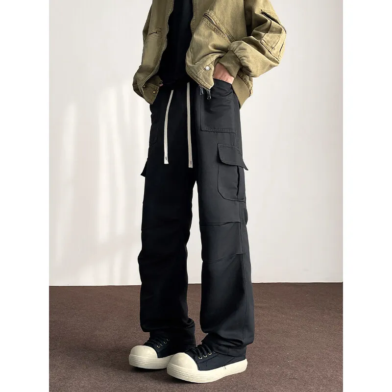 LAPPSTER Y2k Streetwear Baggy Cargo Pants Designer Korean Joggers Tactical Pants Free Shippping Items Men Harajuku Stacked Pants