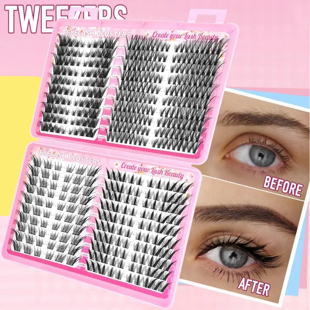 

Natural Manga Fake Lashes Mixed Volume False Eyelash 9-16mm Curling Fluffy Lash Extension For Perfect Eye Makeup