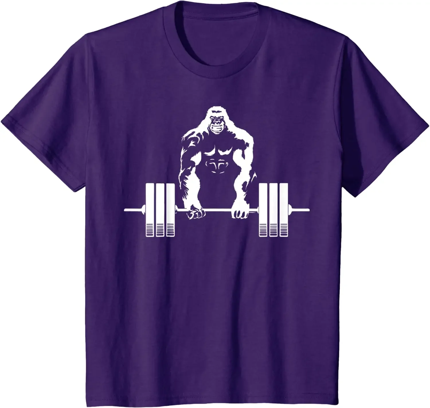 Weightlifting Gym Angry Gorilla - Fitness Gorilla Tee Summer Cotton O-neck T-Shirt