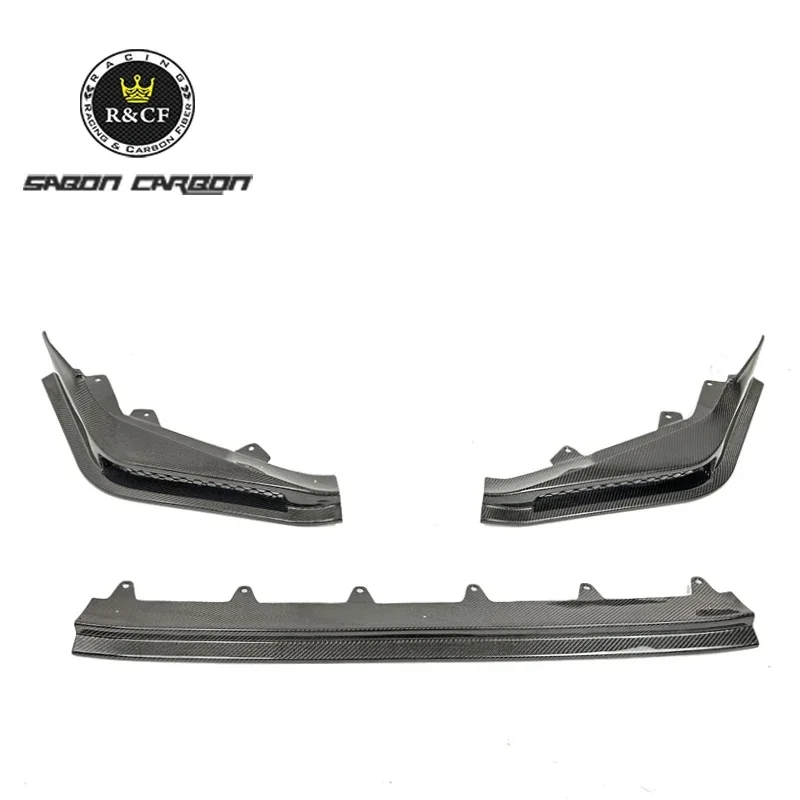 New! Type R FL5 Front lip Carbon Fiber Front Bumper Lip Spoiler SN style For Type R