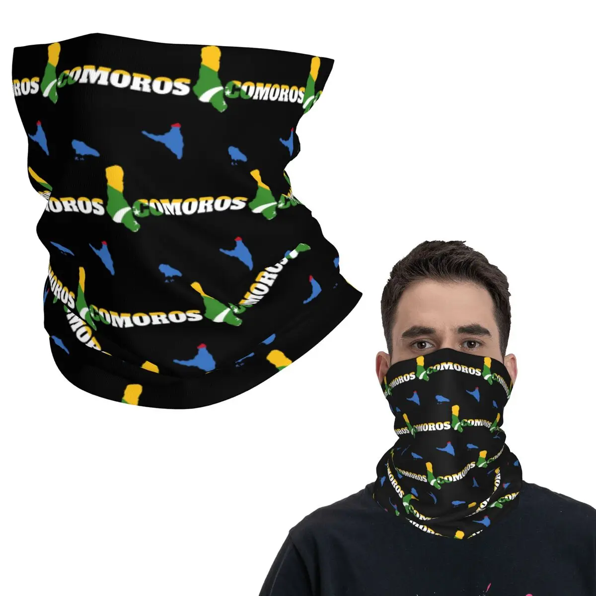 

Бандана с картой комиксов, бандана на шею, маска с принтом, шарф, теплая Балаклава для мужчин, женщин, дышащая для взрослых