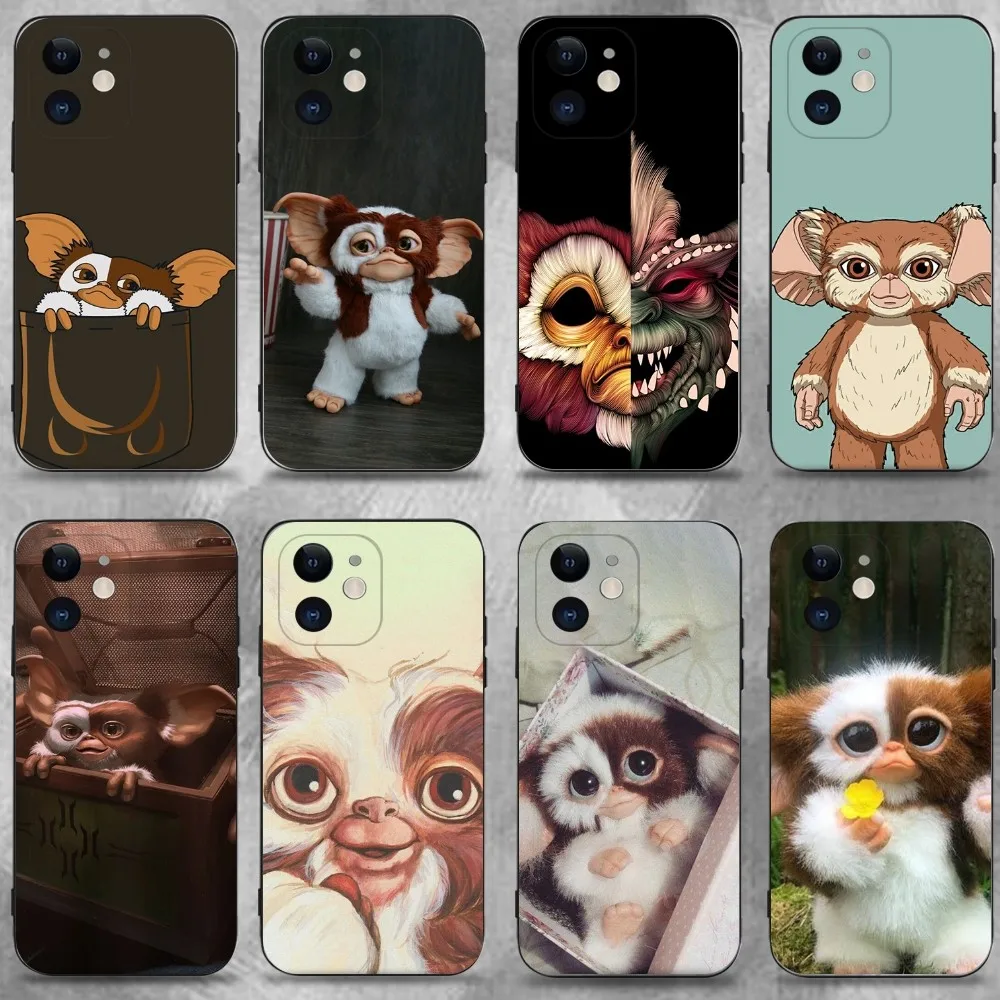Милый чехол для телефона G-Gremlins Gizmo для iPhone 16,15,14,13,12,11 Plus, Pro Max, XS, XR, SE, Mini,8,7, мягкий силиконовый черный чехол