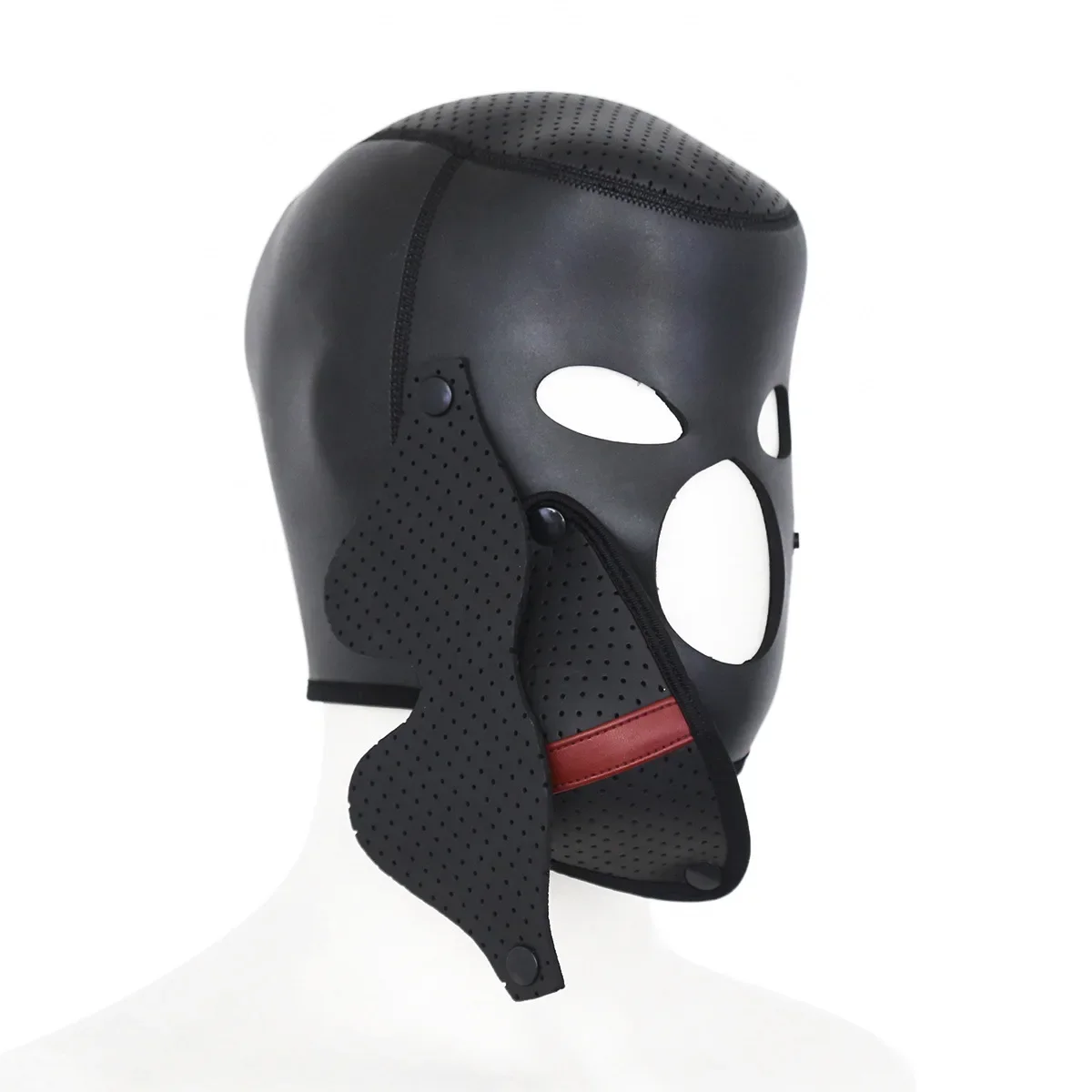 Máscara facial completa de neoprene para homens e mulheres, festa de Halloween, capuz fetiche misterioso, estilo punk, águia, falcão, bico, cosplay