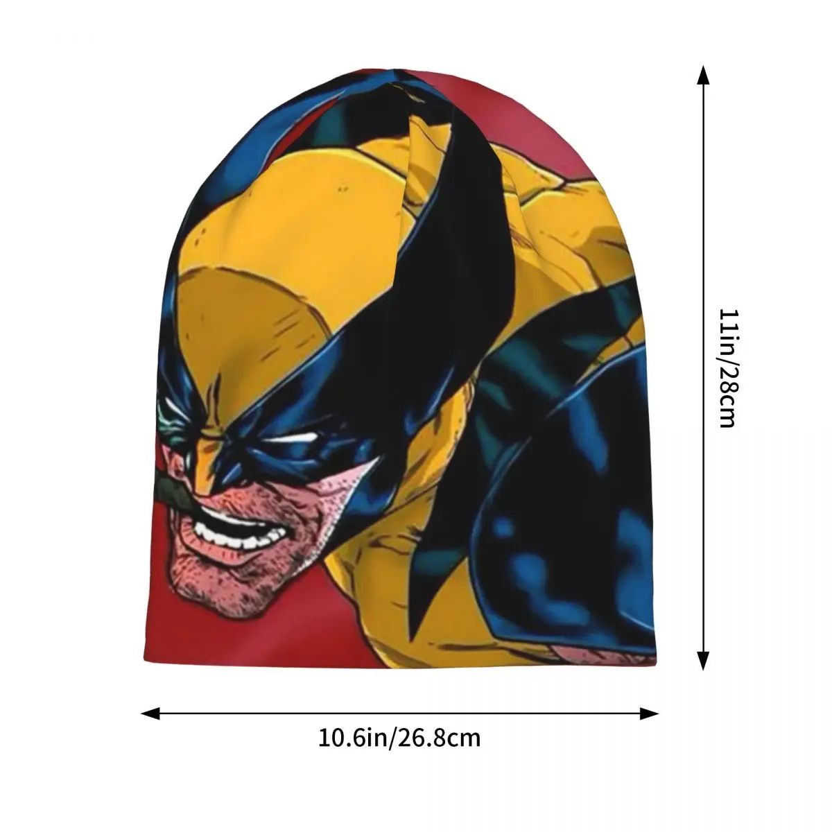 Wolverine X-23 Superhero Warm Knitted Cap Hip Hop Bonnet Hat Autumn Winter Outdoor Beanies Hats for Men Women Adult