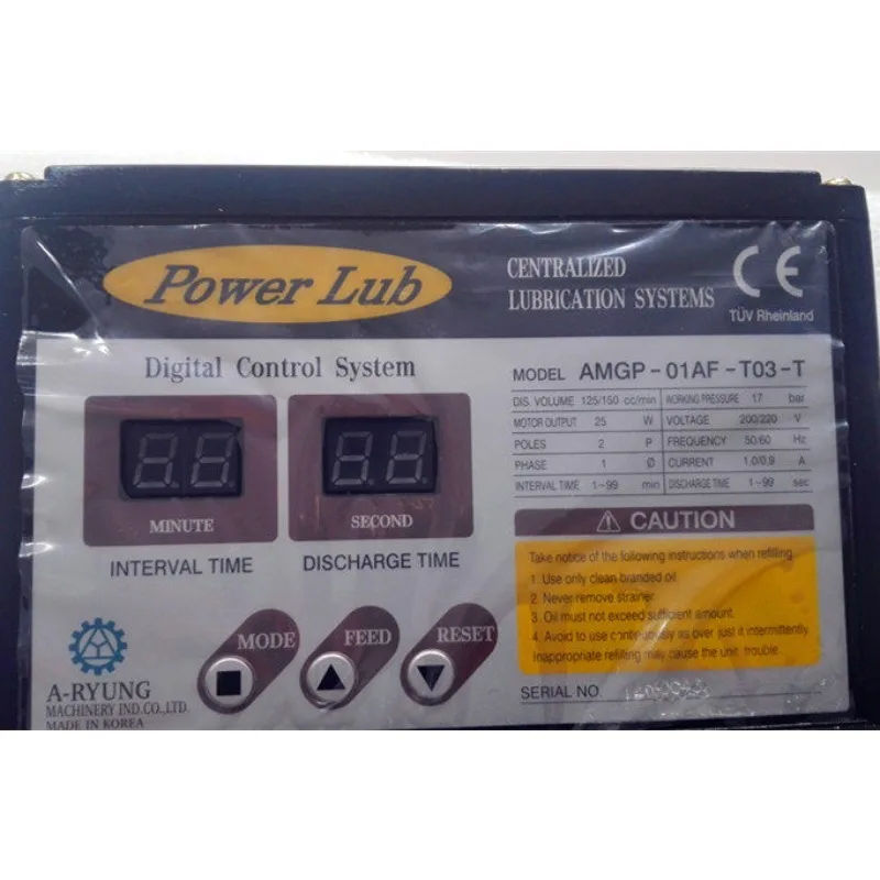 AMGP-01AF-T03-T Korea Yalong Machinery A-RYUNG lubrication pump, guide rail lubrication pump