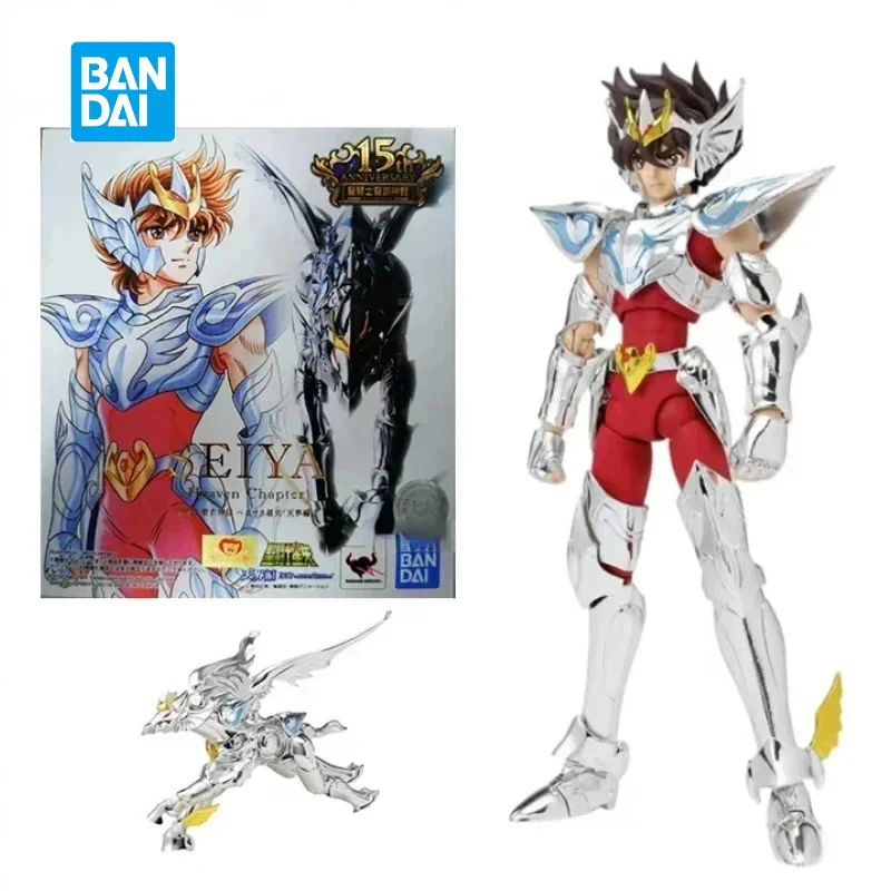 In Stock Bandai Saint Seiya EX Saint Cloth Myth 15th Anniversary Pegasus Anime Action Collection Figures Model Toy Hoilday Gifts