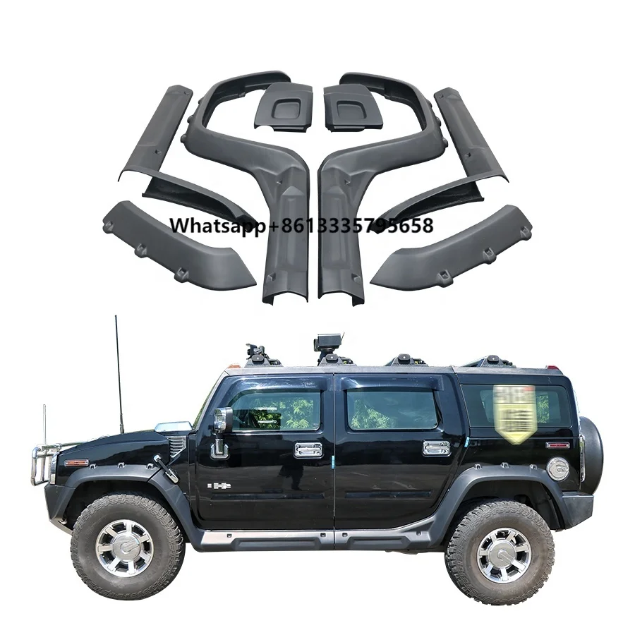 

Hummer H2 2003-2008 Wide Body Kit New Condition Front & Rear Fender Bumper Spare Parts in FRP Material