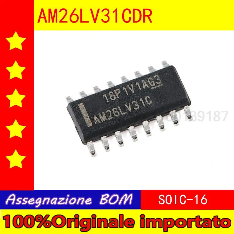 5pcs/lot New original AM26LV31CDR SOIC - 16 four-way differential line driver chip