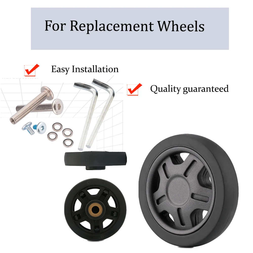 Rotation Wear Resistant Luggage FJ-51-11 Single Wheel Caster Suitcase Repair Roller Trolley Case