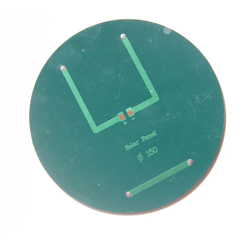 2 W rundes Solarpanel, 6 V Durchmesser, 150 mm, polykristalline kreisförmige Solarzellen für Heimwerker, 3,7 V Batterielicht, Epoxid-Studien-Kits, Ladegerät – Detail 4