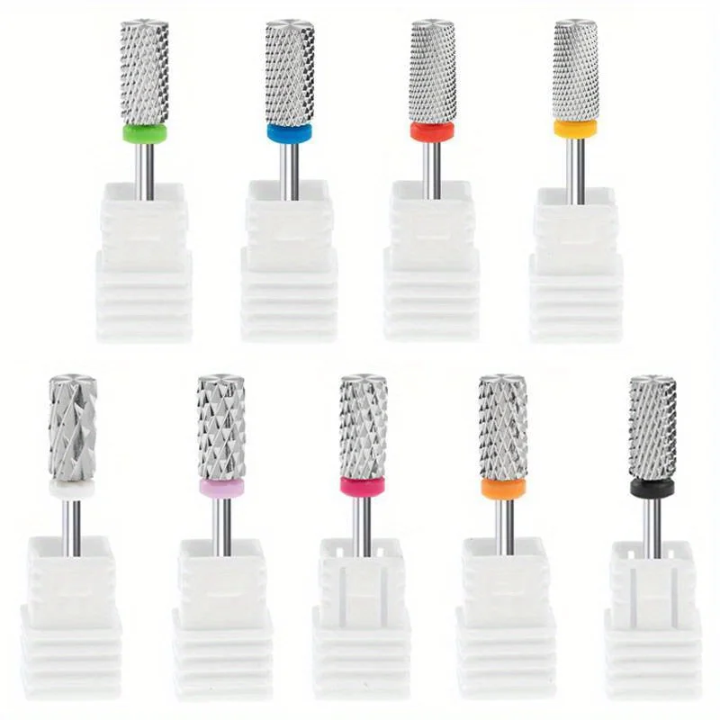 Tungsten Nail Drill Bit Rotate Burr Milling Nail Cutter Bits Electric Drill Machine For Manicure Pedicure Accessories Tools
