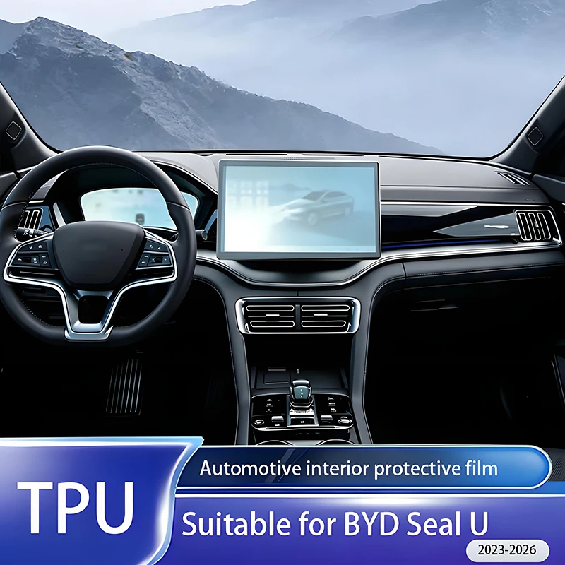 

Fit for BYD Seal U 2023-2026 Matte Interior GPS Nav LCD TPU Film Anti-Scratch Anti-Fingerprint Full Instrument Screen Protector