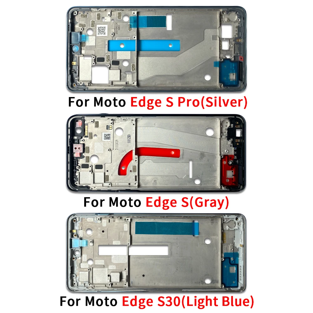 NEW Front Housing LCD Frame Bezel Plate Replacement Repair Part With Side Button For Moto Edge 20 Lite Pro S S30 Edge Plus 40NEO