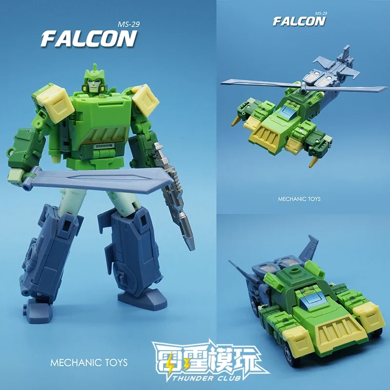MFT Transformation Toys, MS-29 MS29 Springer Falcon, 3 Changer, Mini Action Figure At 12cm Scale Figure Collect Gifts