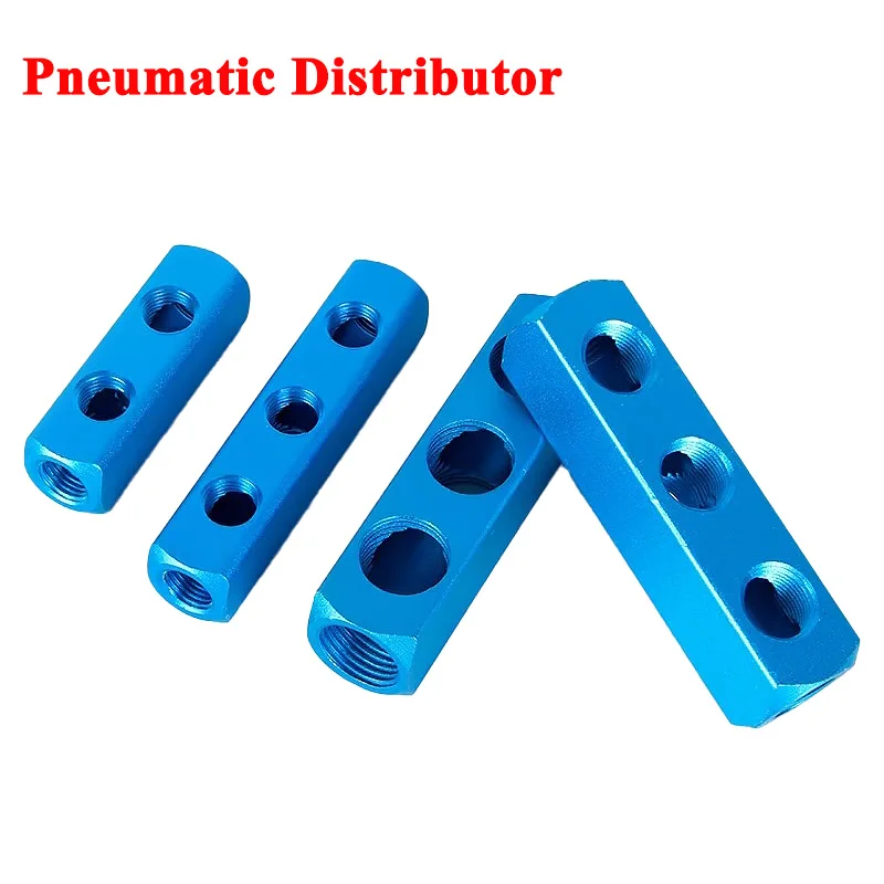 AL-02/04 G1/2 G1/4 Air Manifold Multi Tube Gas Separation Aluminum Alloy Exhaust Low Flow Multi Channel Direct Distributor SM20
