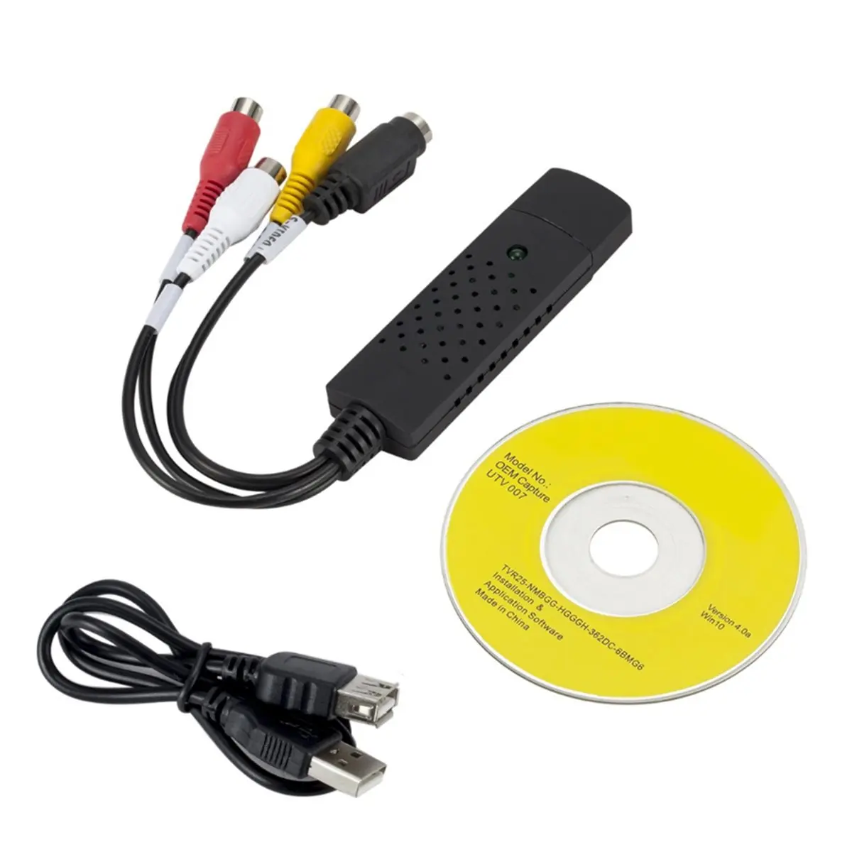 TOP RATED○▽USB 2.0 to DVD Converter Convert Analog Video to Digital Format Audio Video DVD Record Capture Card PC Adapter