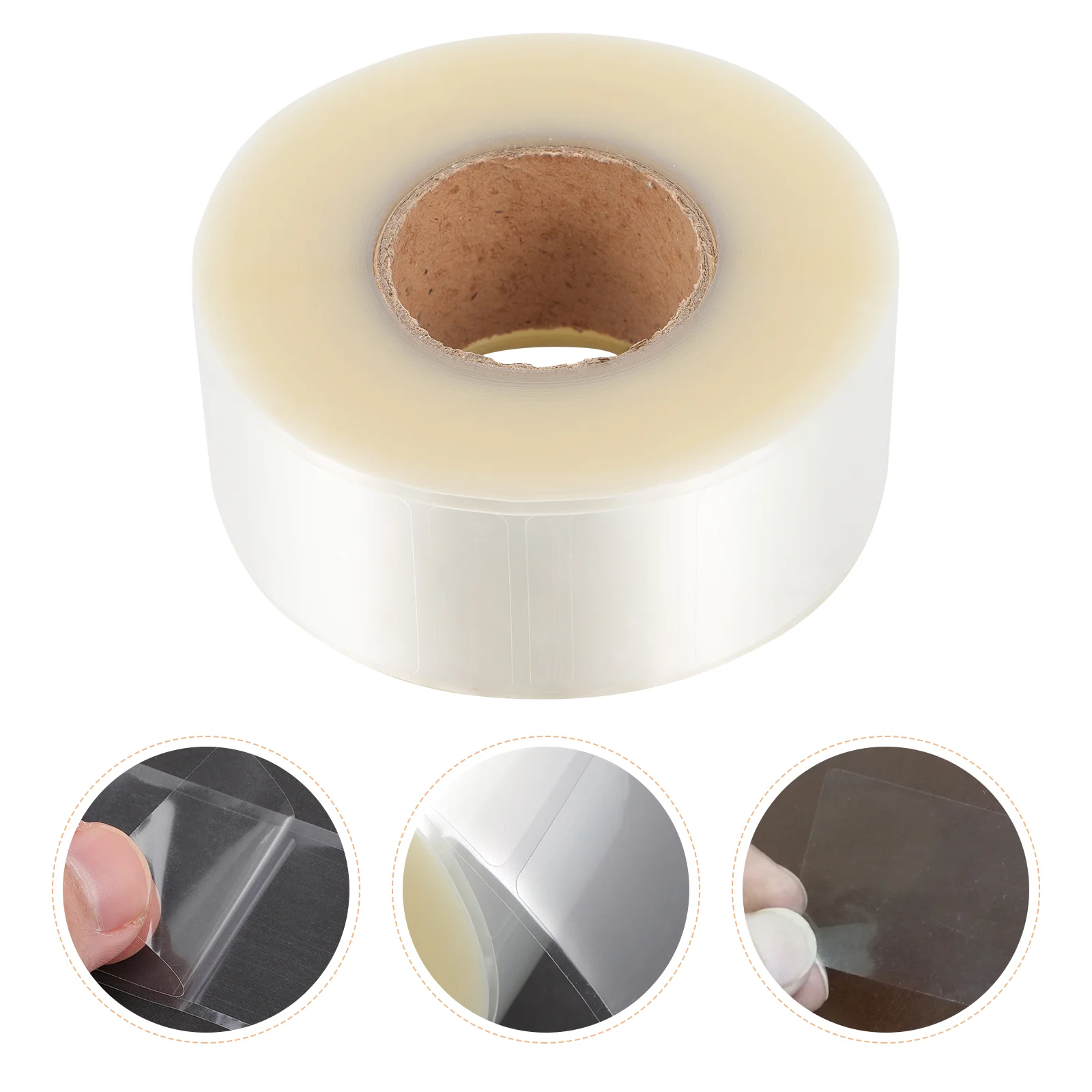 500 Pcs The Circle Label Protector Sealer Machine Tape Dispenser Pvc Self-adhesive Labels Numbers