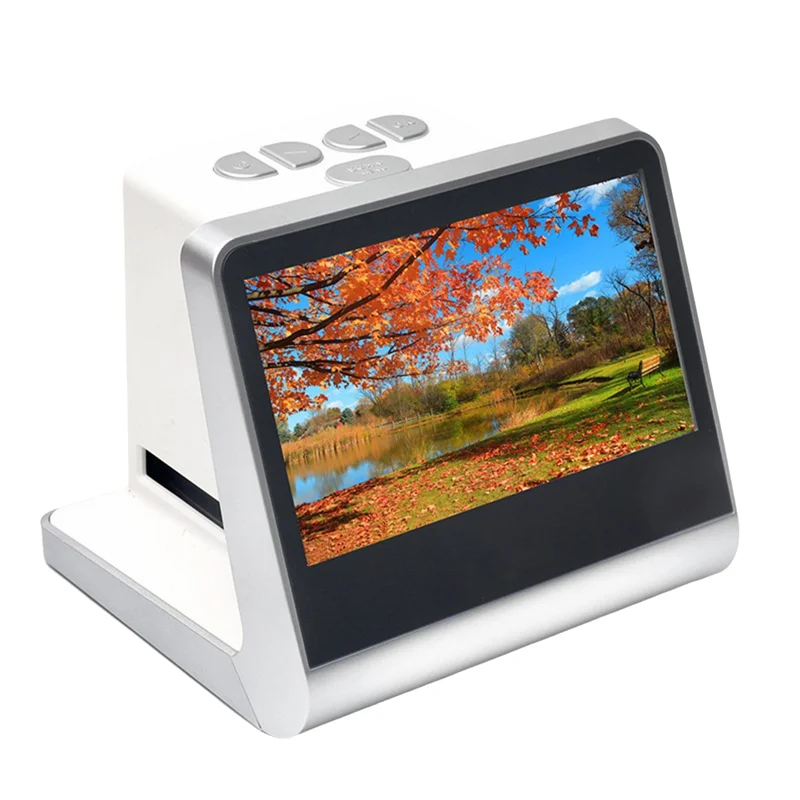 

New!!22MP Film Scanner With 5 Inch Screen Monochrome Scanner Digital Converter Copier US Plug