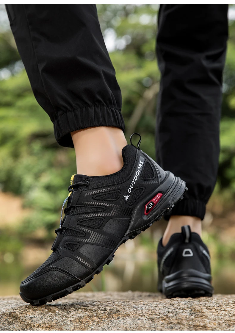 Atmungsaktive Mesh-Wanderschuhe für Herren, leicht, rutschfest, wasserdicht, verschleißfest, Outdoor-Trekking-Camping-Sneaker – Detail 20