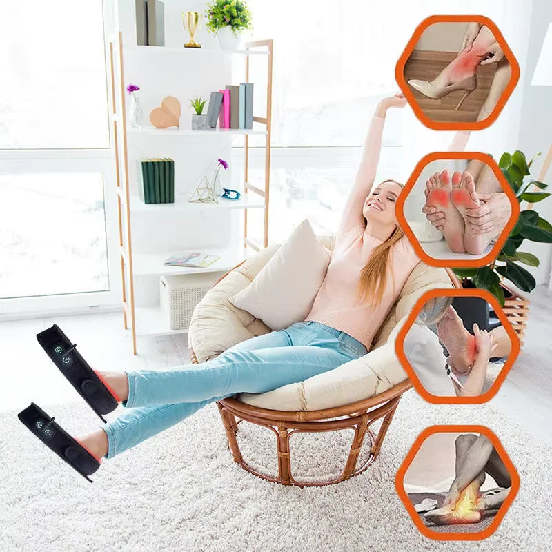 Wearable Portable 660nm 850nm LED Red Light Foot Slippers Pad Home Wellness Comfort Foot Care Device for Daily Relaxation