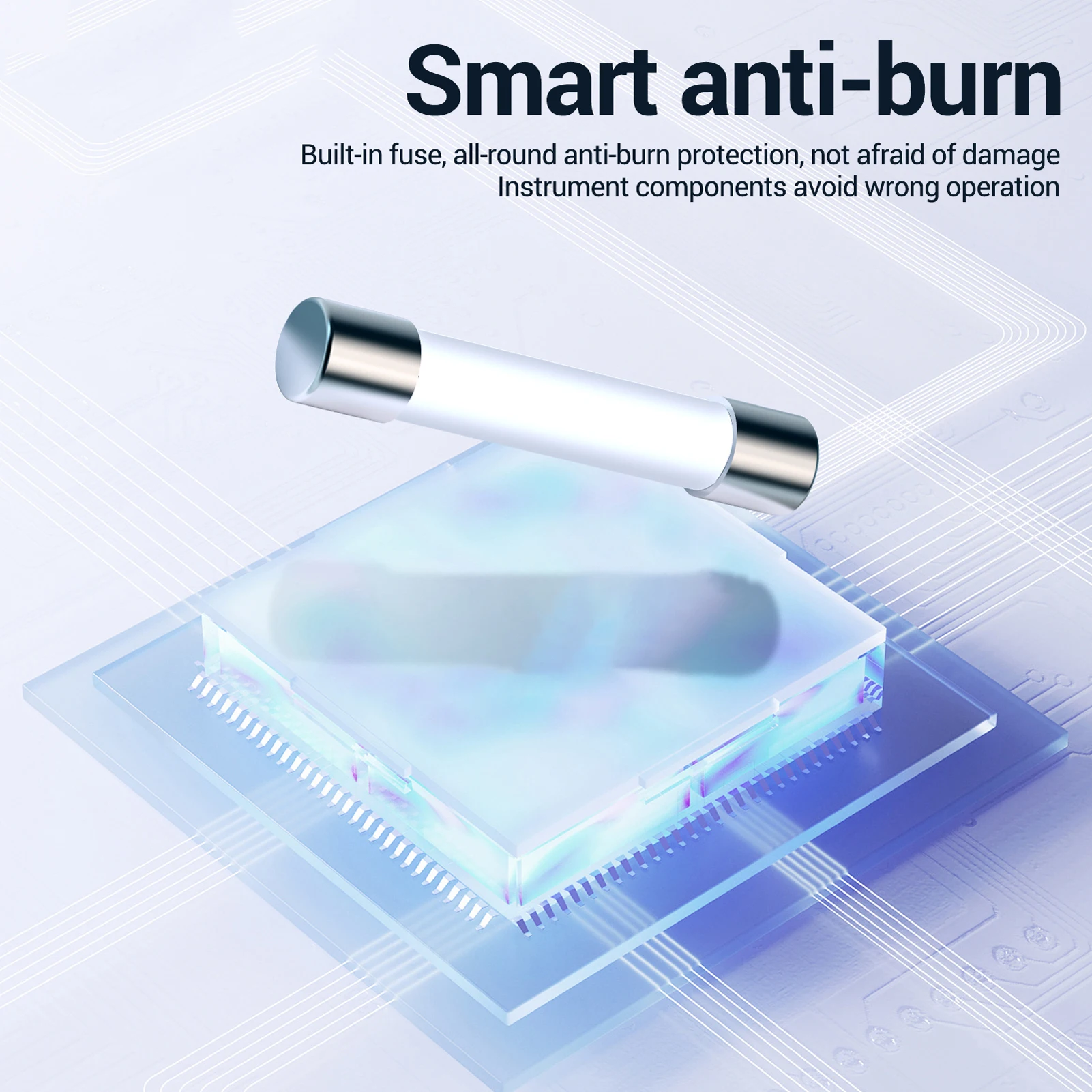 ANENG 681 6000 Counts Digital Multimeter Smart Anti-burn Rechargeable Universal Meter NCV Tester 5-inch Large LCD with Backlit