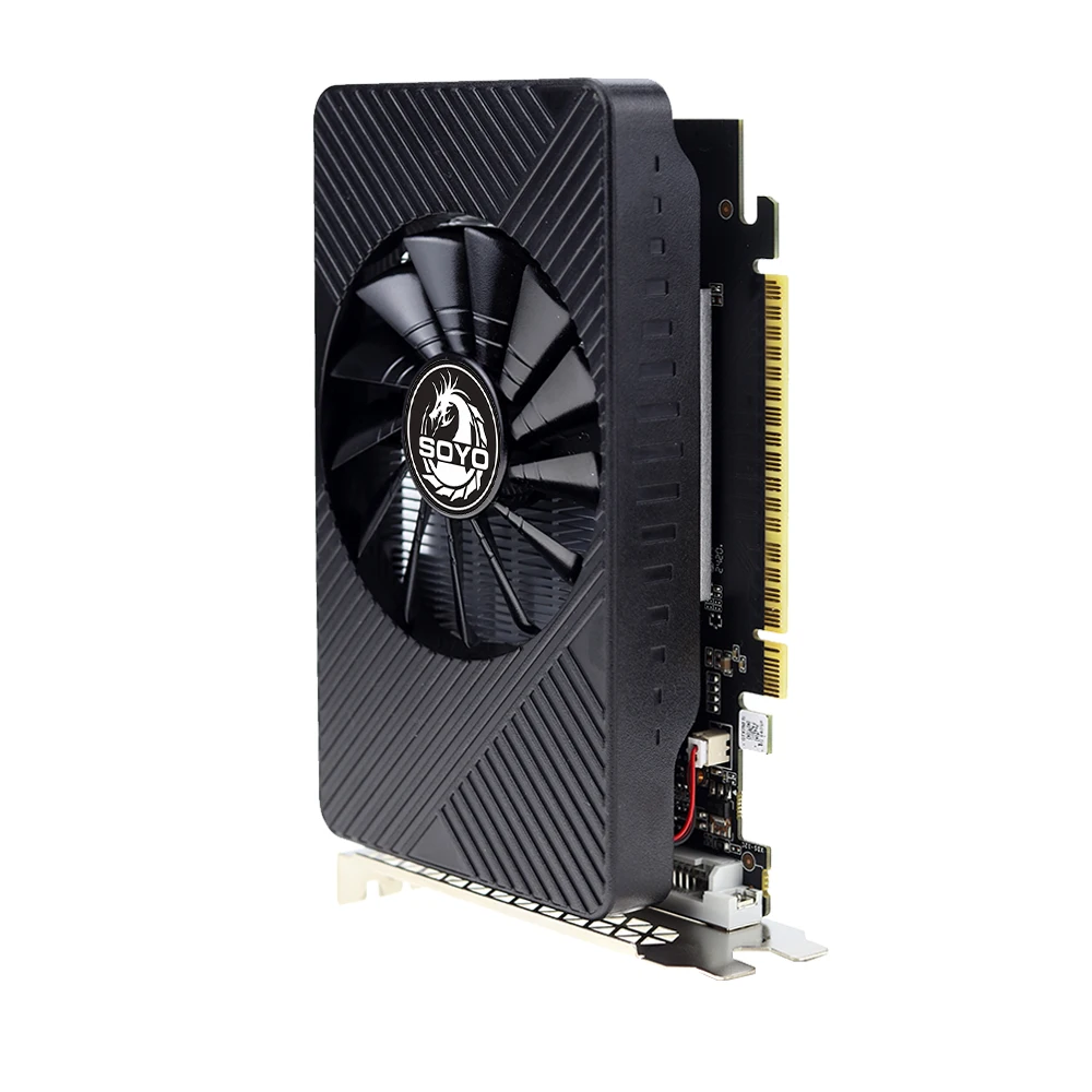 SOYO GTX750 4G DDR5 Graphics Card 128bit Single Fan DVI+HDMI+VGA PC Gaming Video Card 28NM Desktop NVIDIA PCIE2.0*16 640 Unified