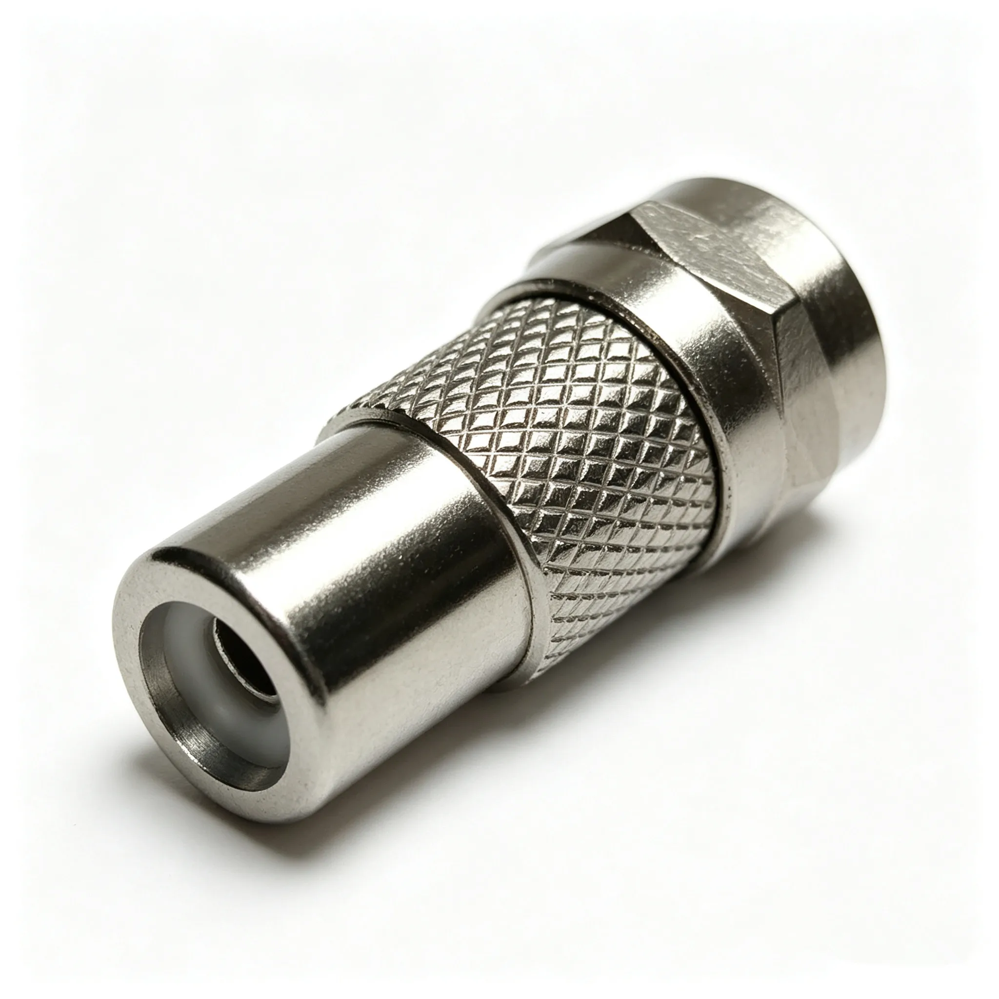 20/100pcs F Type Male Plug to RCA Female Jack Coax Cable Straight RF Coaxial Adapter TV Video Connector For CCTV Camera Monitor