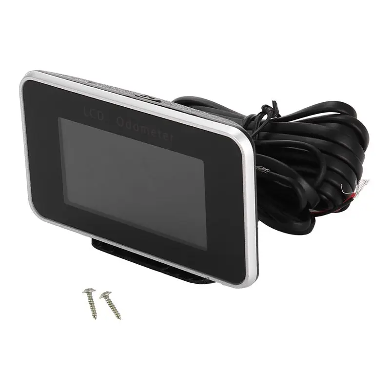 New Car Truck 12V/24V 2 IN 1 Functions Digital Speedometer Speed Meter+Odometer Gauge LCD Instrument Panel+Alarm LCD Gauge