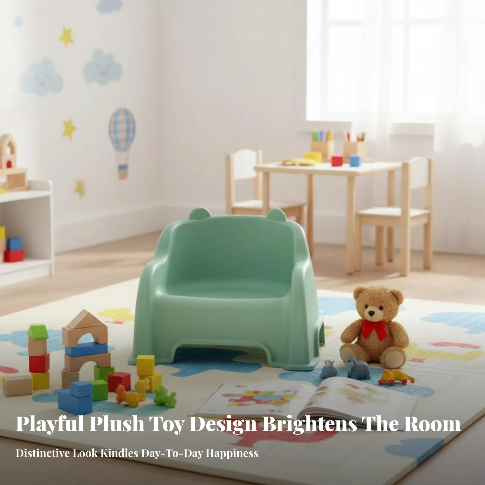 

Small Plastic Chair with Backrest Thickened Design Young Child Seat Anti-Slip Feet Long-Lasting for Preschoolers, Kindergarten